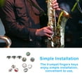 thumbnail image 2 of 3 Pcs Bouton de Trompette Remplacement Composant de Réparation Universel Petit Métal Doigts de Musique Touches en Laiton Composant d'Instrument Type 1, 2 of 8