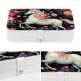 thumbnail image 4 of Unicorn PU Leather Jewelry Box with Removable Compartment and Earring Holder, Portable Travel Organizer, 4 of 6