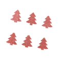 thumbnail image 4 of simhoa 6 Pieces Christmas Tree Pendant Wooden Tags with Clips for Fireplace Mantles Pink Tree, 4 of 8