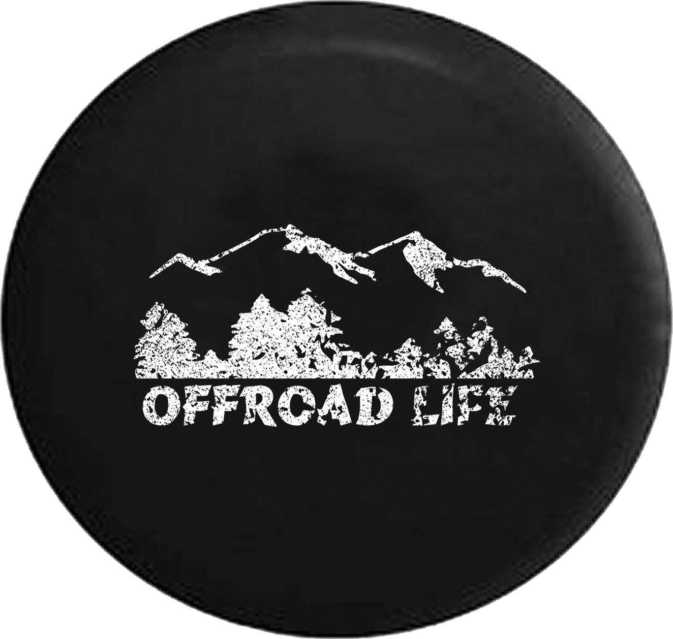 Offroad Life Mountains Tree Wildlife Scenery Spare Tire Cover Jeep RV