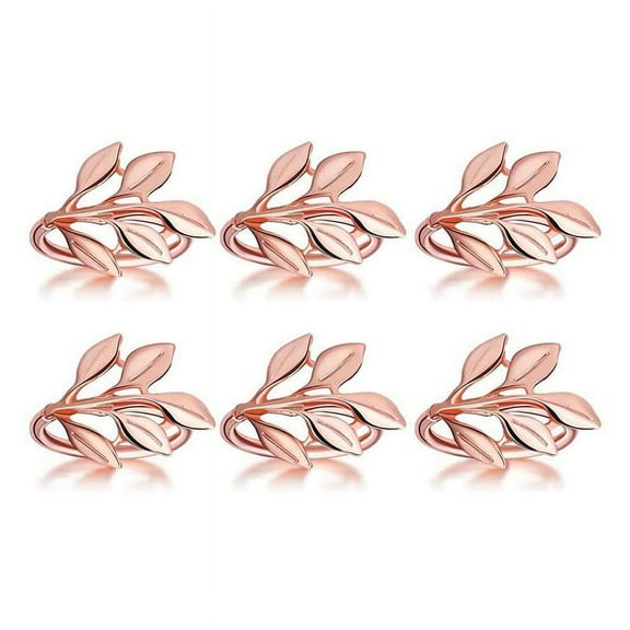 6 * Napkin ring-rose gold
