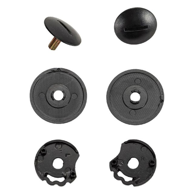 Juego de piezas de base de lente,Juego de piezas de base de lentes para cascos Professional Black,Accesorios de base de visera resistentes al desgaste,Piezas de lentes para cascos Fácil