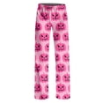 thumbnail image 4 of Women's Wide Leg Lounge Pants Halloween Yoga Pajamas Comfy Stretch Print Pajamas Puls Size Dance Bottoms S-2XL, 4 of 4
