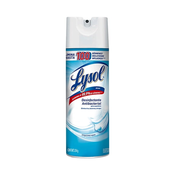 Desinfectante antibacterial Lysol Crisp Linen en aerosol 354 g