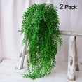 thumbnail image 3 of Xihbxyly Guirnalda Colgante de Flores, Hiedra Artificial, Vegetación Realista, Decoración para El Hogar, Bodas, Oficinas, Fiestas, Resistente a Los Rayos Uv, para Exteriores, Juego de 2 Ramos, 98 Cm, 3 of 6