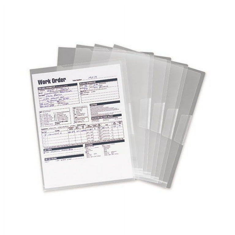 Poly Translucent Project Jackets, Letter Size, Clear, 5/Pack Poly Translucent Project Jackets, Letter Size, Clear, 5/Pack