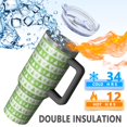 thumbnail image 5 of Christmas 40oz Tumbler– Stainless Steel Insulated Tumbler with Handle and Straw, Large Capacity Travel Cup for Hot & Cold Drinks, 5 of 7