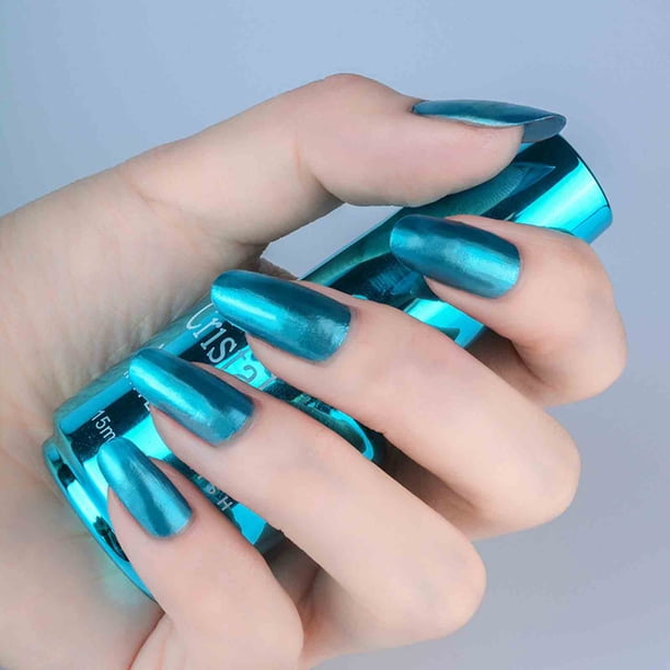 Esmalte de uñas, regalo para mujer, no despegable, de larga duración, con efecto espejo, 8 ml, pincel de maquillaje.