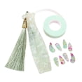 thumbnail image 1 of arctrm 8 Pcs Piques à Ongles Guzheng pour Enfants Protège-Ongles Réutilisables Verts, 1 of 10
