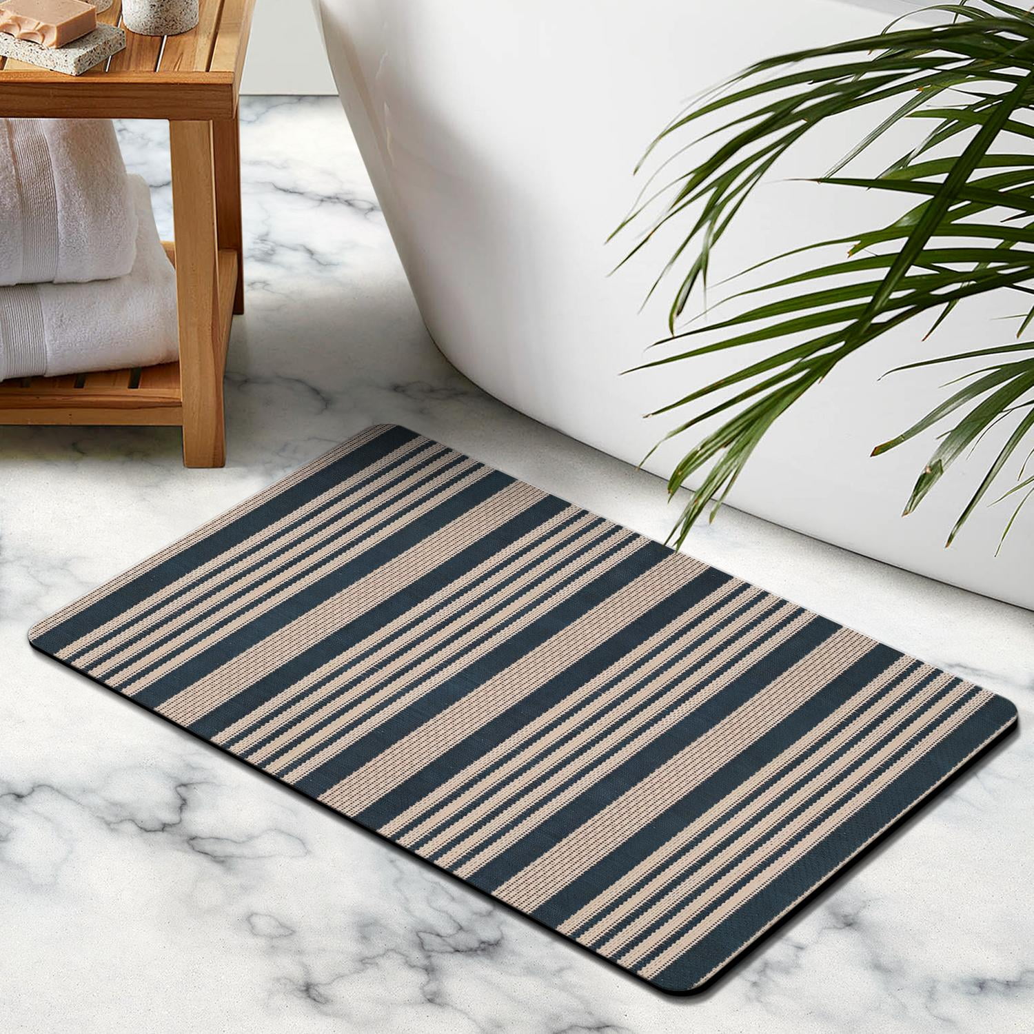 High-Quality 20x32 inch Non-Slip Bath Mat - Luxury Bathroom Rug, Quick Dry & Machine Washable for Tub, Bathroom, and Shower