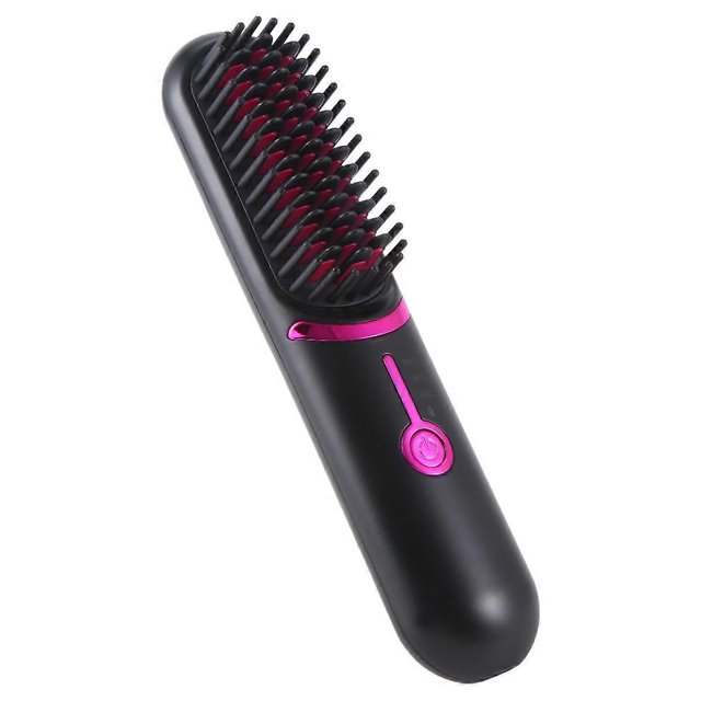 Electric Hair Brushes Wireless Hair Straightener Brush for Portable Rechargeable Hair Straightener C