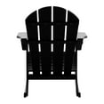 thumbnail image 4 of Westintrends Malibu Outdoor Rocking Chair Set of 4, All Weather Resistant Poly Lumber Classic Porch Rocker Chair, 350 lbs Support Patio Lawn Plastic Adirondack Chair, Black, 4 of 9