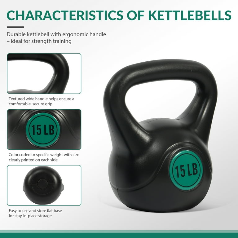 ZEUZ Verstelbare Kettlebell 8, 10, 12, 14 & 16 KG – Gietijzer – Zwart & Rood