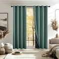 thumbnail image 6 of Blackout Curtains, Noise Reduction Curtains, 39x51 Inches, Light Blocking Room Darkening Drapes, Thermal Insulating Lined Grommet Curtain for Living Room, Bedroom, 6 of 6