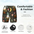 thumbnail image 4 of Kdxio Gnome Insect Frog Print Men'S Swim Trunks With Compression Liner 7 Inch Inseam Quick Dry Swim Shorts, 4 of 7