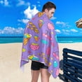 thumbnail image 4 of Coolnut Beach Towels Sweet Ice Cream Cherry Camping Towels Candy Sand Free Beach Towel, 30"x60" Large Beach Towels Quick Dry Bath Travel Towels Pool Yoga Beach Mat for Men Women, 4 of 6