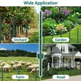 thumbnail image 5 of Luku Metal Fence Post Pack, 4/4.8/5/7FT Steel U-Posts for Wire Fence, 10 Pack, No-Dig Design for Yard & Garden, 5 of 8
