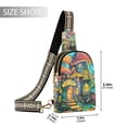 thumbnail image 2 of Mushrooms Houses in Forest Crossbody Bags Backpack Chest Bag Shoulder Bag Waist Bag for Outdoor Travel Hiking Fitness Cycling, 2 of 7
