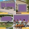 thumbnail image 6 of Purple Garage Door Cover Banner 6 x 13 FT, Black Modern Geometric Abstract Art Aesthetics Garage Door Curtains Backdrop with Grommets for Indoor Outdoor Wall Party Porch Yard Decorations Background, 6 of 9
