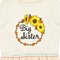 thumbnail image 4 of Inktastic Big Sister Sunflower Wreath Girls Toddler Dress, 4 of 5