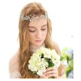 thumbnail image 3 of Bridal Women Flower Vintage Bohemian Headbands Head Chain Crystal Halloween Headpiece Wedding Hair Jewelry, 3 of 3