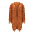 thumbnail image 1 of IMENGL cardigan à Franges en Tricot Torsadé pour Femmes, Brun G, Taille M-2TG, 1 of 7