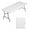 White, variant on VERYKE 6 Ft Folding Table, Heavy Duty Plastic Foldable Table with Carry Handle and Steel Legs, Portable Fold-in-Half Table Perfect for Party, Dining, Wedding, Events, Picnic(70.87 x 27.56in,White)