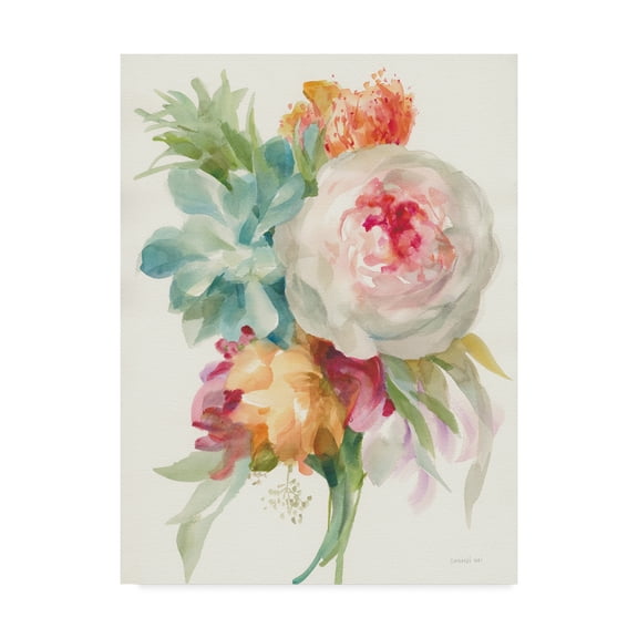 Trademark Fine Art 'Garden Bouquet I Crop' Canvas Art by Danhui Nai