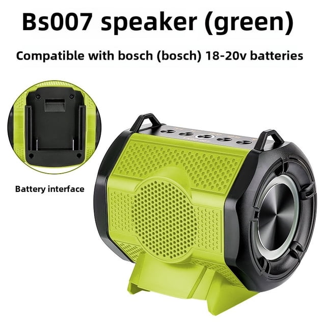 Altavoz Bluetooth Inalámbrico Reproductor MP3 Altavoz Amplificador para Makita/Dewalt/Milwaukee/Bosch Batería Li-ion de 18V 20V