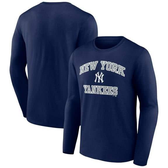 Men's Navy New York Yankees Heart and Soul Long Sleeve T-Shirt