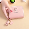 thumbnail image 2 of Kcolen Adorable Bear Tassel Zip Wallet for Women Daily Use Commuting Student Convenience Compact Purse, 2 of 5