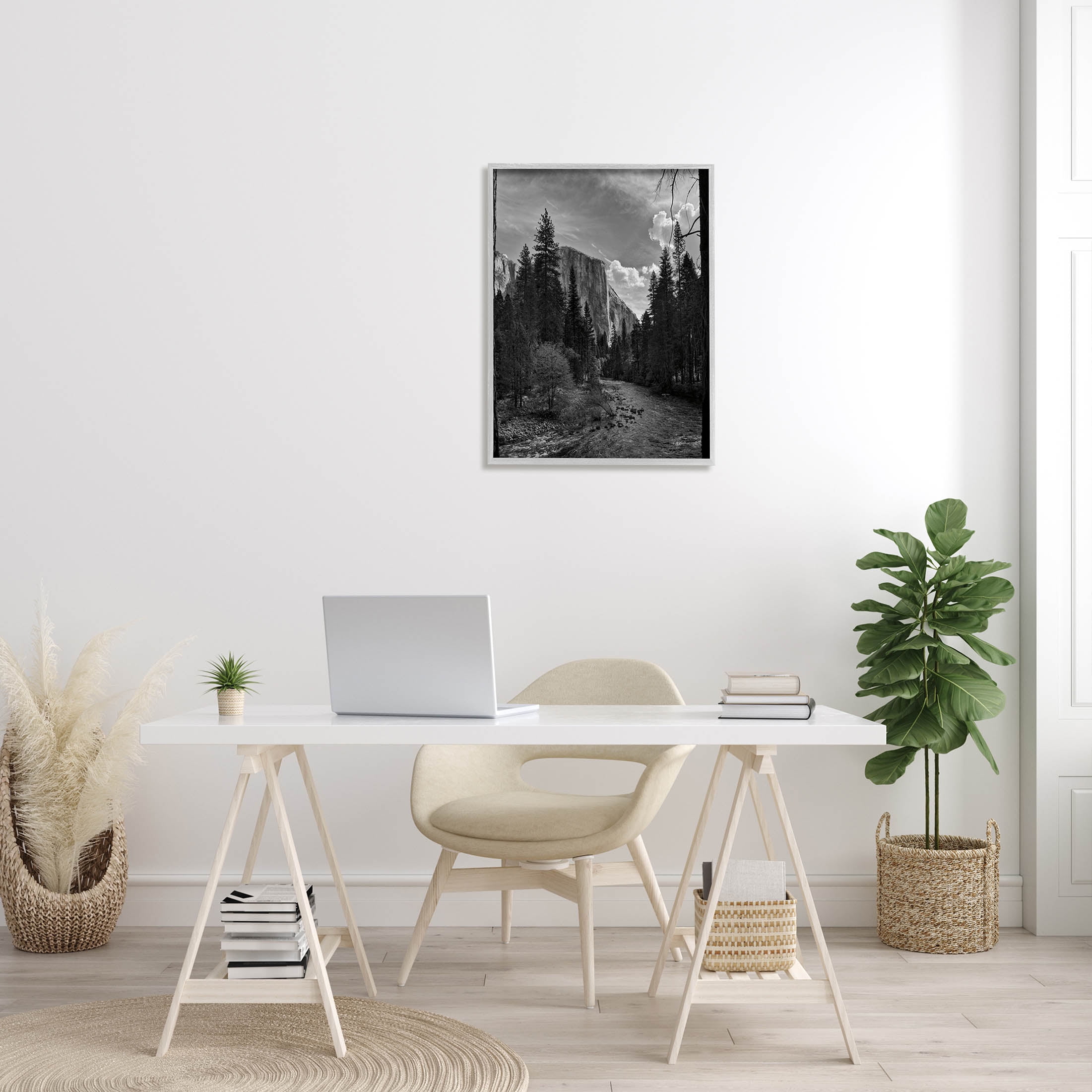 Stupell Industries Yosemite Park Nature Scenery Photograph Gray Framed Art Print Wall Art, Design by Andre Eichman