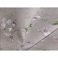 thumbnail image 3 of Ambesonne Sakura Pattern Quilted Coverlet 2 Pcs, Art Japanese Flowers, Twin Size, Purple Grey and Fern Green, 3 of 4