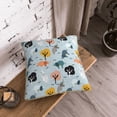 thumbnail image 5 of KLL Elephant Tree Decorative Throw Pillow Covers Velvet Soft for Couch Sofa Bedroom Living Room Outdoor (No pillow core)- 20"x20", 5 of 5