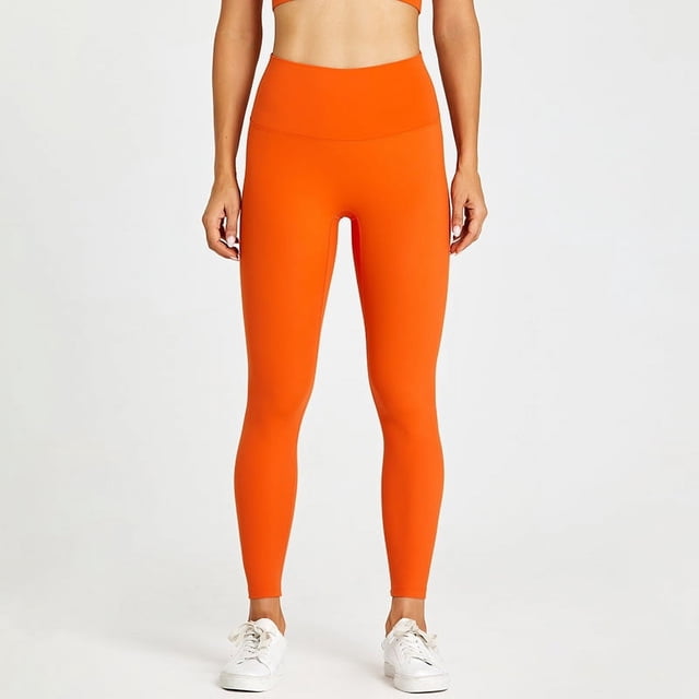 Pantalones de yoga desnudos para mujer, línea No Embarrassment, cintura alta, levantamiento de cadera, leggings ajustados, pantalones deportivos de fitness