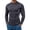 Dark Gray, variant on Men Compression Long Sleeve Shirts, Mock Neck Quick Dry Athletic Base Layer Top, Mesh Breathable Side Panel Slim Fit Tee for Running, Gym Blue M(M)