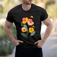 thumbnail image 2 of NAMTYQX Tshirts Shirts for Men Baggy Patterned Lightweight Crew Neck Soft Casual Plus Size Hawaiian Breathable Short Sleeve Men's T-Shirts Black Size S, 2 of 5