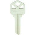 thumbnail image 2 of Kaba Ilco Corp. House Key Blank - Standard Key, Nickel-Plated, Silver - 10 Pack, Doors Key, 2 of 2