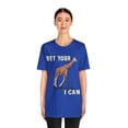 thumbnail image 3 of Funny Amputee T-Shirt “Bet your giraffe v1” Humor Crew Neck T-Shirt, 3 of 4