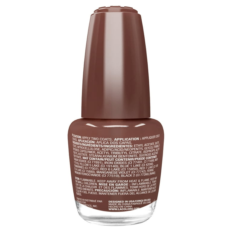 L.A. COLORS Gel-Like Shine Nail Polish, Mousse, Fudge, 0.44 fl oz