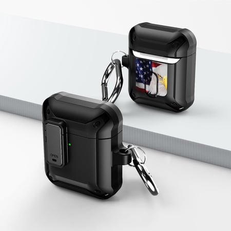 Duo Shield Secure Lock Designed For Apple AirPods Generation 1 & 2 With Hook  Black/Black price history on PriceWatchPro