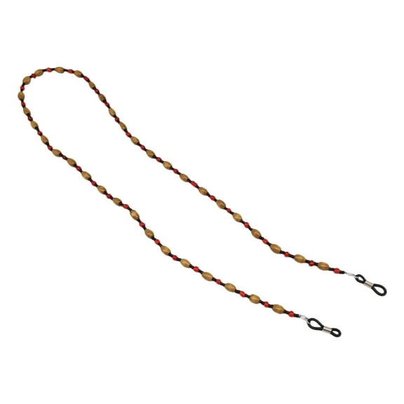 FOMIYES Wood Bead Chain Neck Holder for Eyeglasses and Sunglasses