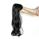 thumbnail image 2 of Clip On Hair Topper Long Curl/Straight Extension Cover White Sparse Hair Wig, 2 of 3