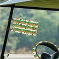 thumbnail image 3 of XYZCANDO Green Hat 4pcs Golf Cart Seat Covers St. Patrick's Day Golf Cart Steering Wheel Covers Golf Cart Flags Golf Cart Decor Easy to Install Golf Cart Seat Cover Mini Flags Orange, 3 of 7