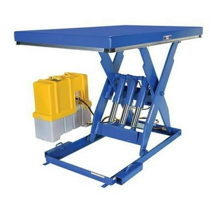 Vestil EHLT-8-70 8000 lbs 70 in. Steel Electric Hydraulic Lift Table - Blue