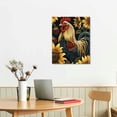 thumbnail image 3 of Nawypu Sunflowers Chickens Rooster Vintage Poster Decorative Farmhouse Animals Painting Canvas Aesthetic Wall Art Living Room Bedroom Picture Artwork, 3 of 5