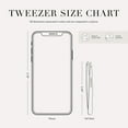 thumbnail image 2 of Tweezerman Black Full Slant Stainless Steel Slant Tweezer Free Ship, 2 of 3