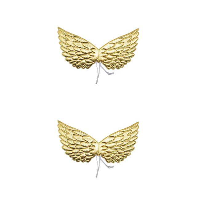 Toystoory Lovely Fairy Wing Butterfly Wing Prop for Carnival Costume Oro 43cm 2Conjunto