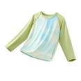 thumbnail image 3 of sususu Rash Guard for Boys Swim Shirt UPF 50+ Long Sleeve Sun Protection Shirts, Kids UV Athletic Beach Quick Dry Rashguard Green 13-15 Years, 3 of 7