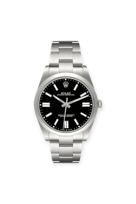 Pre-Owned Rolex Oyster Perpetual 41mm 124300 Black Dial Steel Mens Watch